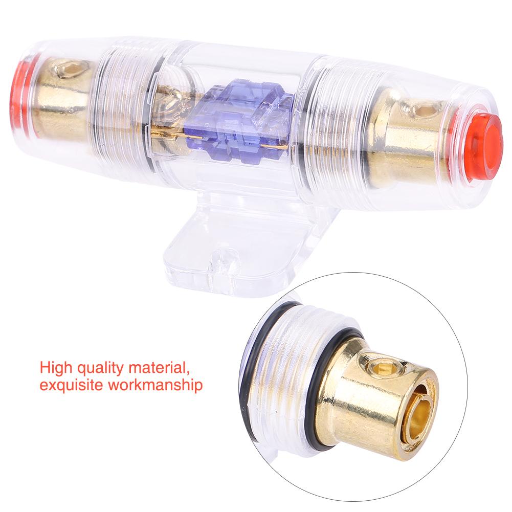 8 Gauge Car Auto Vehicle Stereo Audio Fuse Box Holder Block with 60Amp Fuse