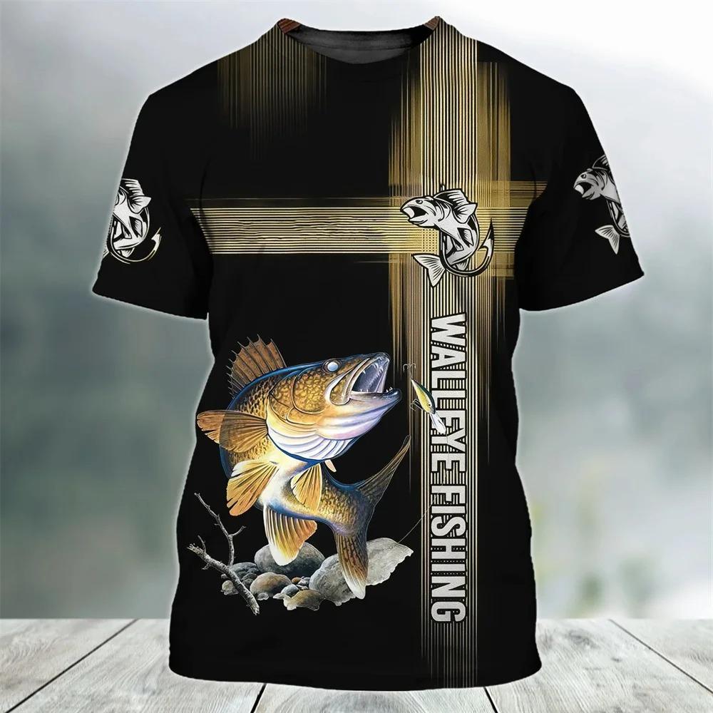 Outdoor Fishing 3d Children's Tops Teenagers From 3 To 14 Years T-Shirts for Boys Girls Korean Kids Clothes Summer Short Sleeve