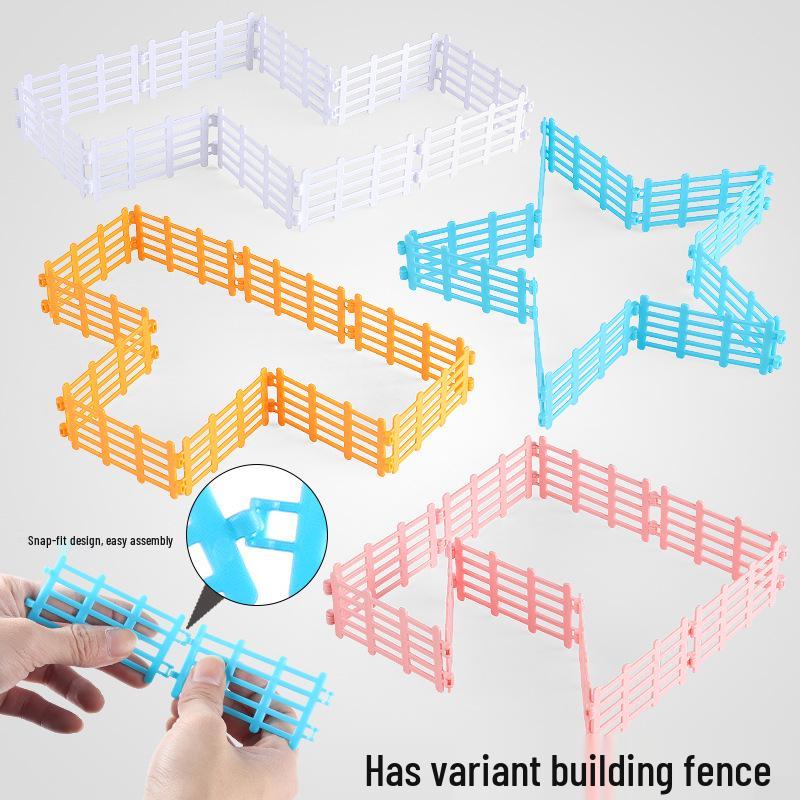 Creative Simulation Fence Set for Farm, Ranch, Zoo, or Sandbox Decorations