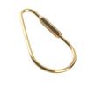 2pcs Screw Lock Brass Screw Lock Carabiner Golden Brass Key Ring Brass Keychain Hook  Daily Use