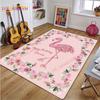 3D Flamingo Rug Carpet for Livingroom Bedroom Kids Room Colorful Modern Rug Non Slip Floor Carpet INS Style Decor Flower Carpet