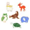 Cute Animal Gathering Brooch: Sika Deer, Owl, Elephant, Seal, Alpaca, Sea Turtle