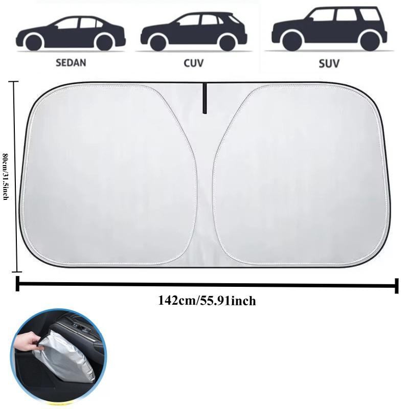 For Windshield Sunshade for Tesla Model 3 Highland Model Y 2016-2025 Sun Shield Heat UV Protection Visor Accessories