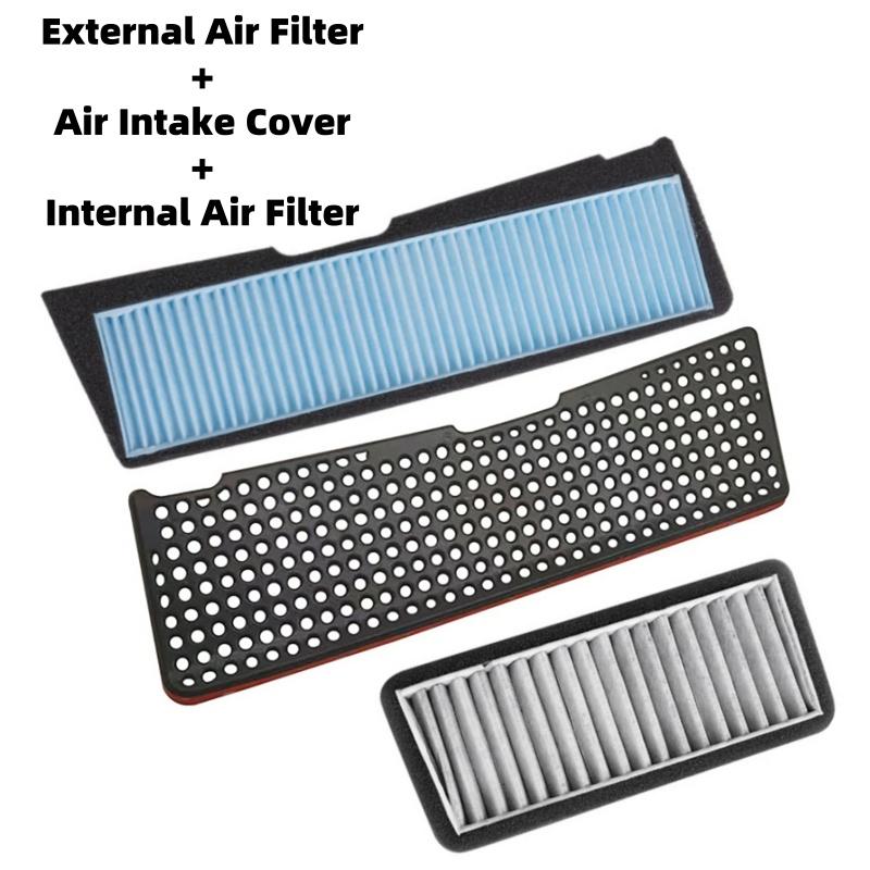 For Tesla Model 3 2021-2023 Auto Intake Air Filter External Filter Element Air Flow Vent Cover Trim Anti-Blocking Intake Cover