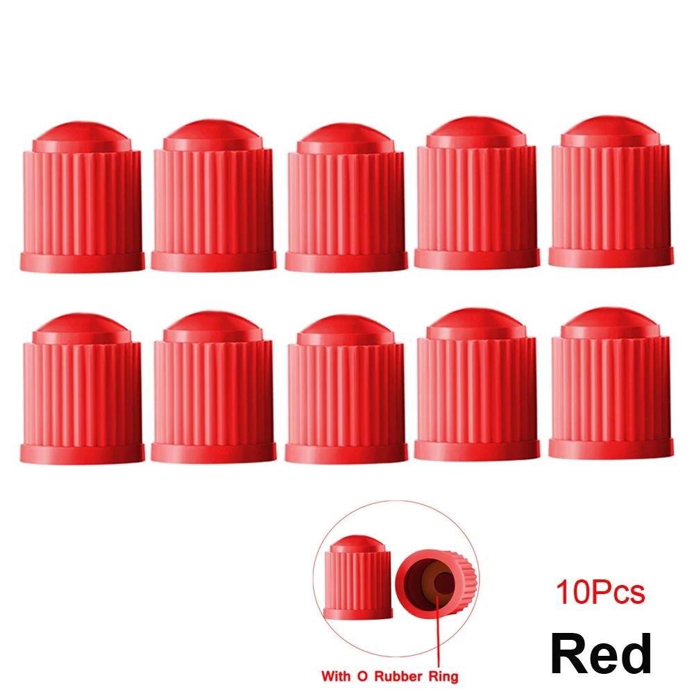 10-100Pcs Tire Valve Caps Plastic Car Tire Stem Dust Covers Universal Valve Caps For Cars Bicycle Trucks Motorcycles Valve Stems 1