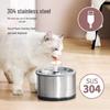 Stainless Steel 2.5L Cat Water Fountain with Filter Core - Automatic Pet Dispenser