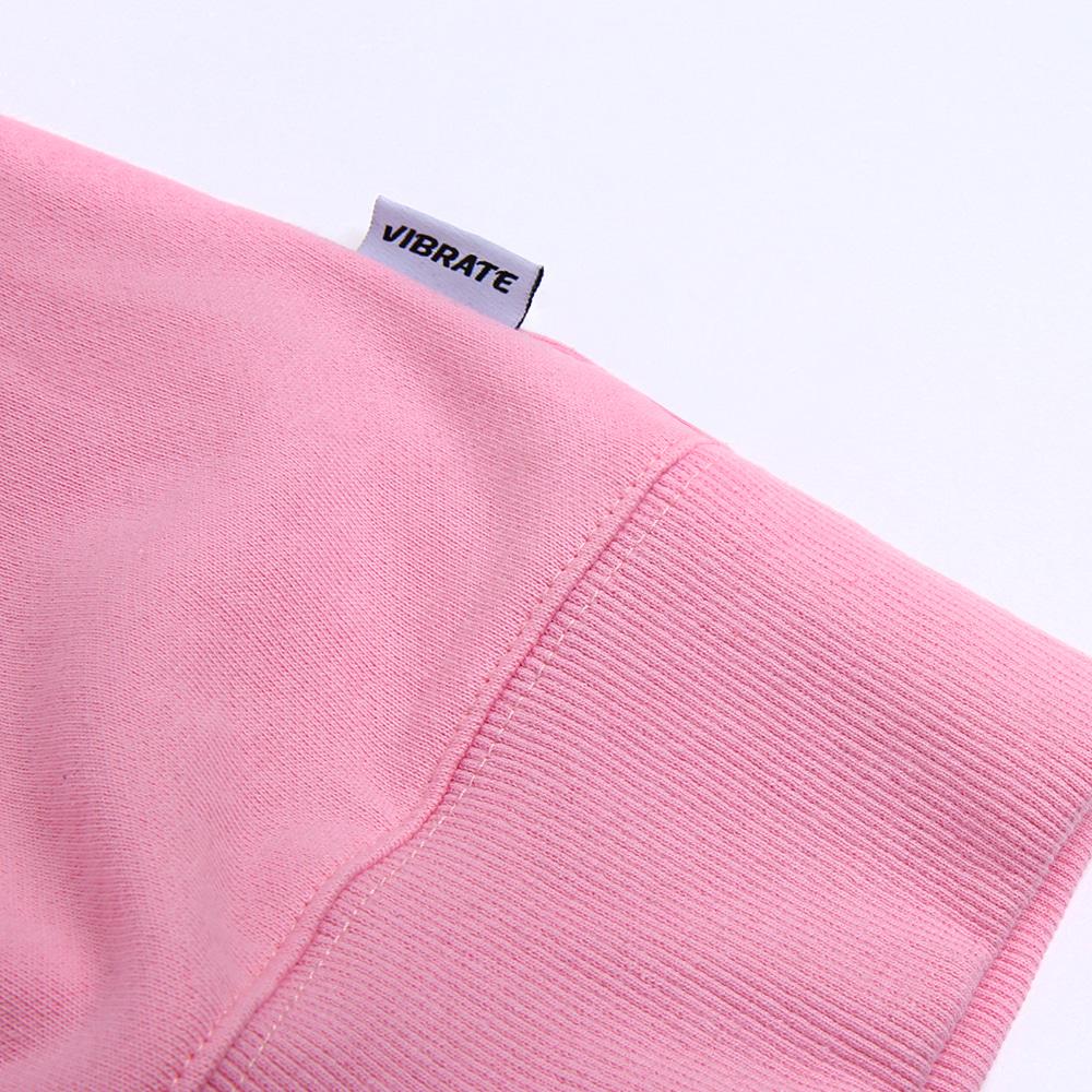 VIBRATE Classic Mini Logo Sweat Shirt (Pink)