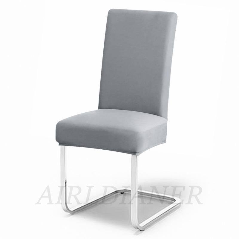Solid Elastic Chair Seat Covers Spandex Plain Chair Covers Anti-dust Restaurant Chair Slipcover Wedding Office Dinning Chairs