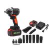 3500rpm 2 IN 1 Cordless Brushless Wrench Electric Socket Impact Wrench 10000mah Lithium-lon Battery Power Kit