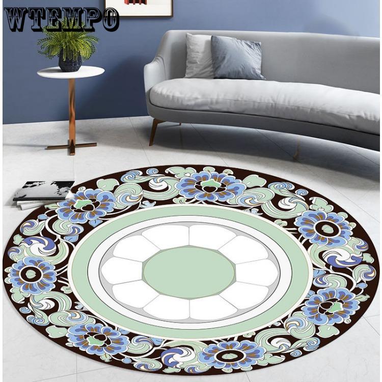 Bohemian Round Carpets for Home Living Room Decoration Bedroom Decor Carpet Sofa Area Rug Non-slip Mats