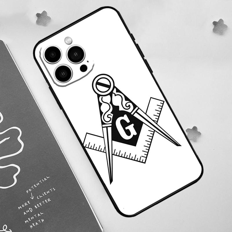 Freemasonry Logo Symbol Phone Case For iPhone 17 Pro Max 14 13 12 11 15 16 Pro Max mini 15 Plus 16e 17 Air Funda