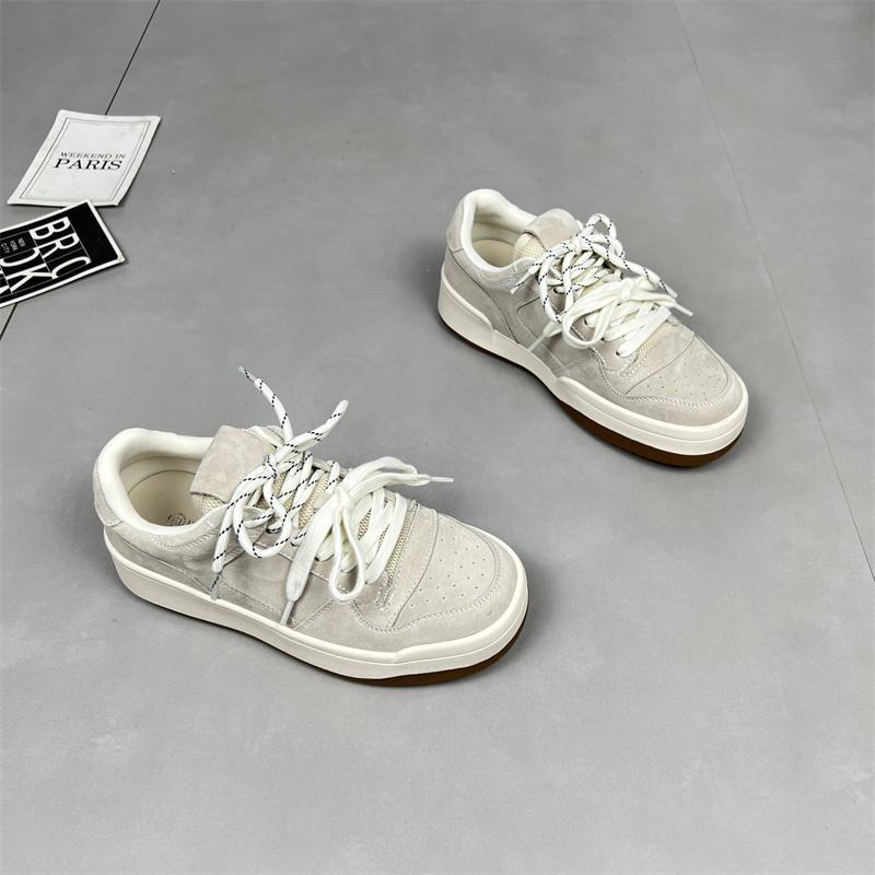 

Туфли на толстой подошве с цветной лентой и пшеничным пирогом, женская пара повседневной обуви, новые универсальные туфли Dexun 2025 года, модная нишевая весенняя кожа 40