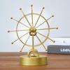 Golden Ferris Wheel Perpetual Motion Metal Ornament for Home Decor