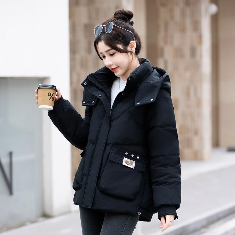 Short Down Cotton-padded Clothes, Women's New Winter Cotton-padded Clothes, Bread Clothes, Loose and Thickened Small Cotton-padded Jackets.