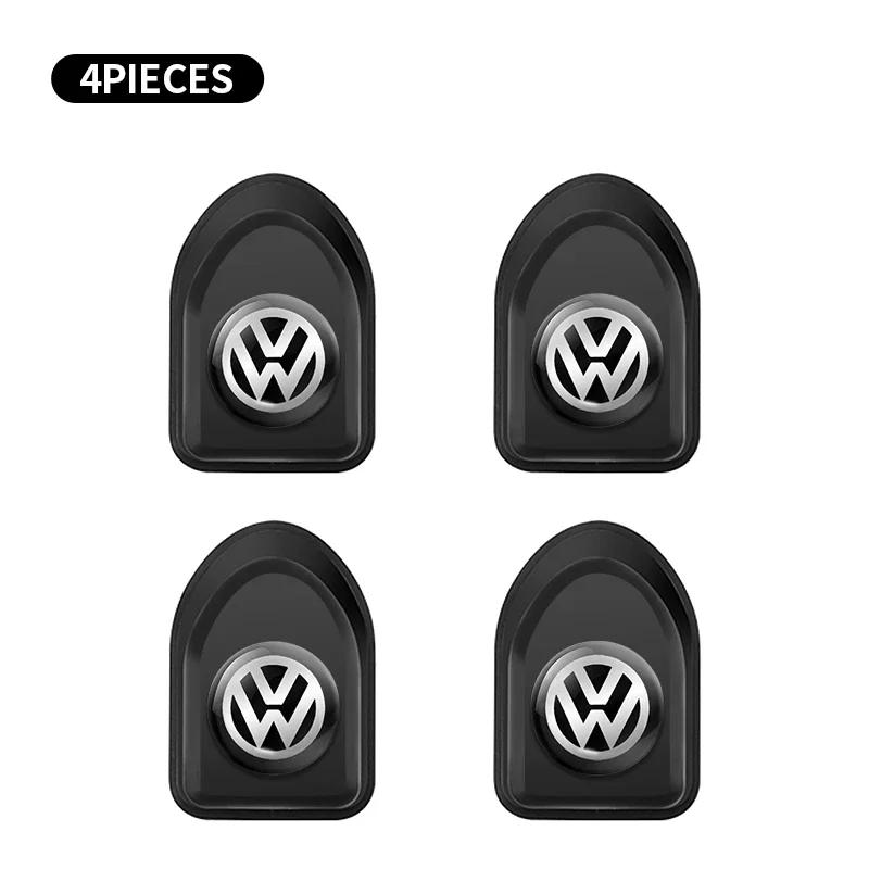4pcs Car Hooks Black Plastic Self Adhesive Invisible Hooks For Volkswagen VW R-line GTI R Polo Golf Passat Magotan Tiguan Jetta