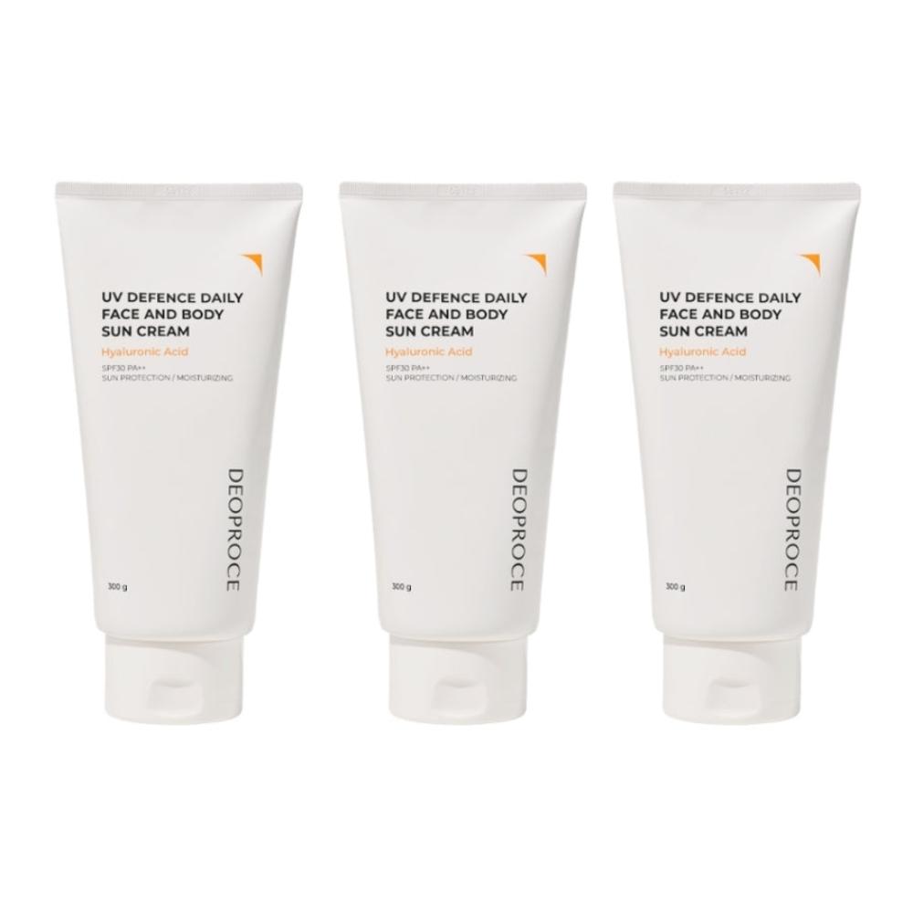 

Deoproce UV Defence Щоденний сонцезахисний крем для обличчя та тіла SPF30 PA++ 300г*1шт/2шт/3шт/4шт 3Pcs