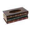 Tissue Box Cover, Antique Book Tissue Holder,   Retro Napkin Holder with Novelty, Home Decor for Bedroom, Living Room,  