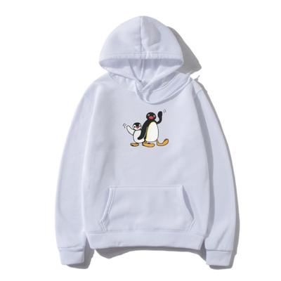 Pingu erkek Kazak Penguen Serisi Karikatür Meme Çocuklar Retro Sevimli Komik Komik Hoody Camisas Hoodie Kazak Premium Pamuk