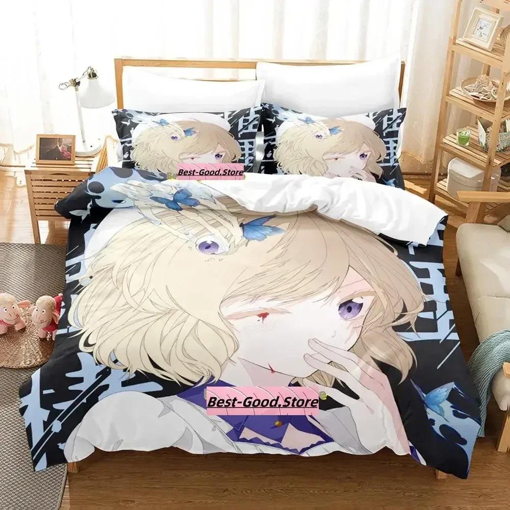 New Kawai Iwanaga Kotoko Beding Set Single Twin Ful Quen King-Sized Dimensionsd Dimensions Bed Linen Set Adult People Kid Bedrom Duvetcover Sets Anime