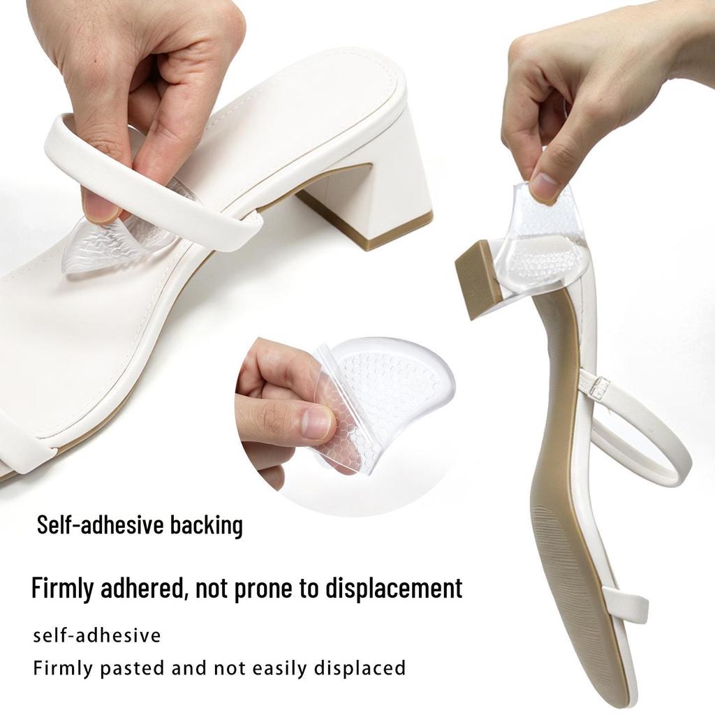 Soft Self-Adhesive Honeycomb Forefoot Insole for Size Adjustment