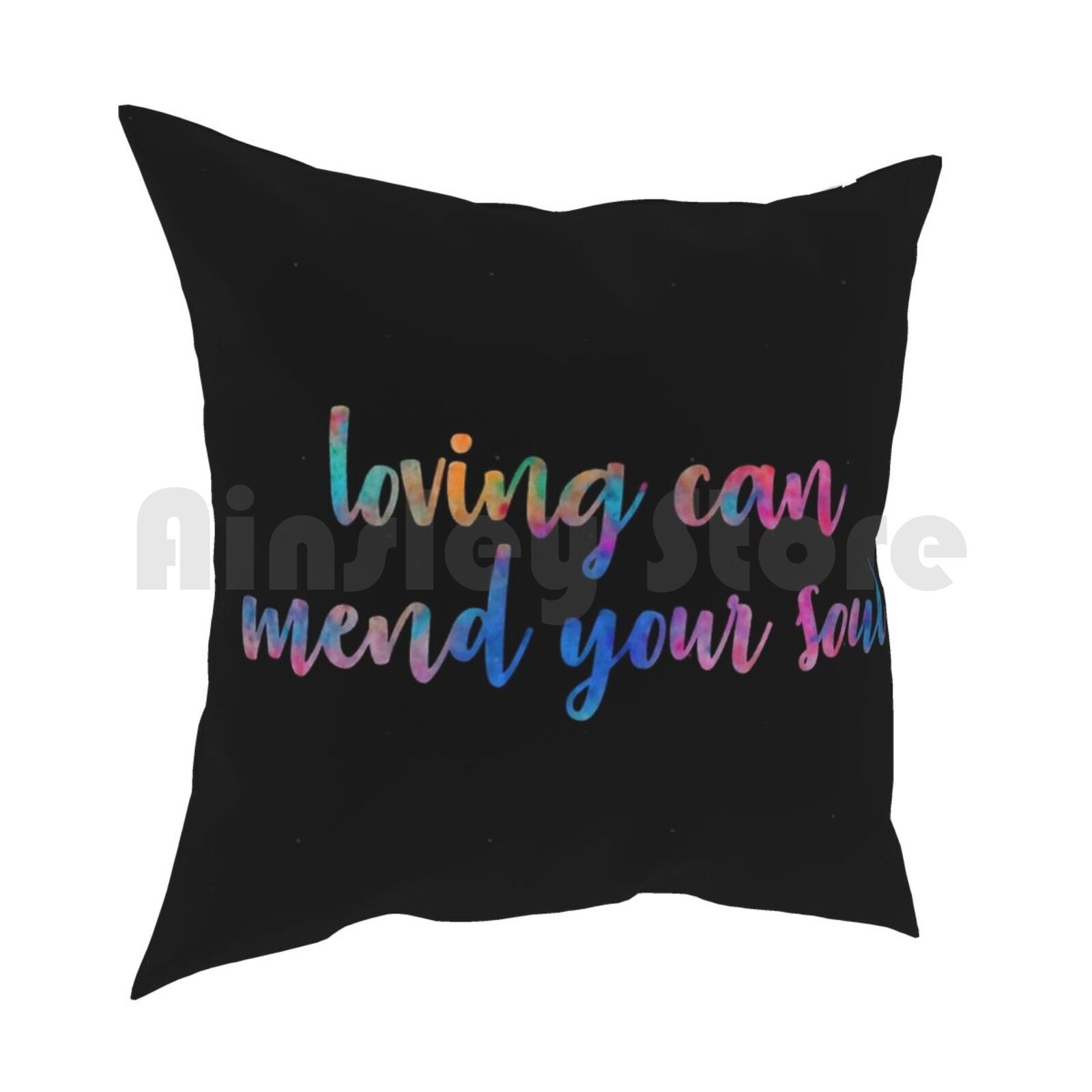 Loving Can Mend Your Soul Pillow Case Printed Home Soft DIY Pillow Cover Multiply Divide Happier Thinking Out Loud Shawn 30x30cm 12x12in