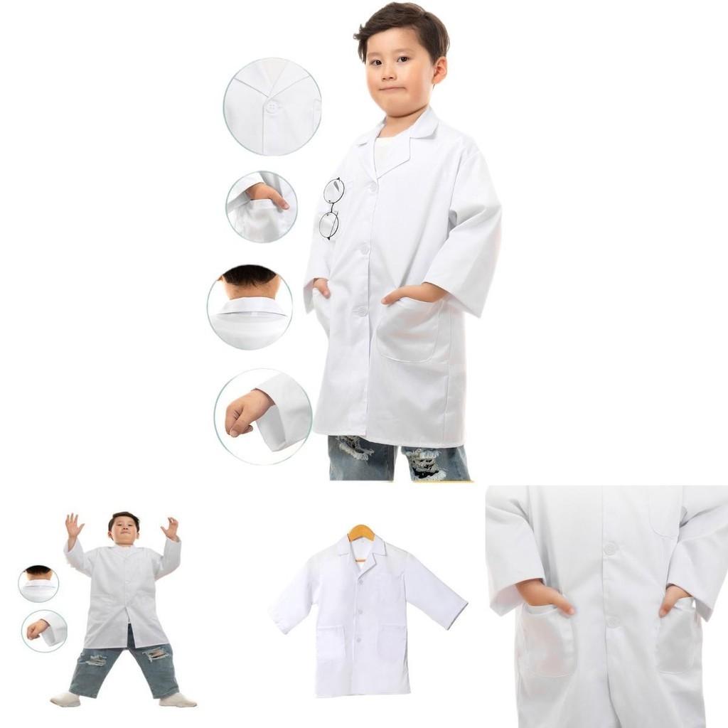 White Lab Coat For Kids Breathable And Comfortable Perfect For School Or Play