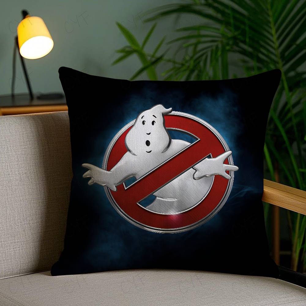 Klassischer Film G-Ghostbusters Kissenbezug Kundenspezifisch bedrucktes Kissen aus gebürstetem Fleece, Babyhaut-Haptik, Umweltfreundlicher Sublimationsdruck Cus