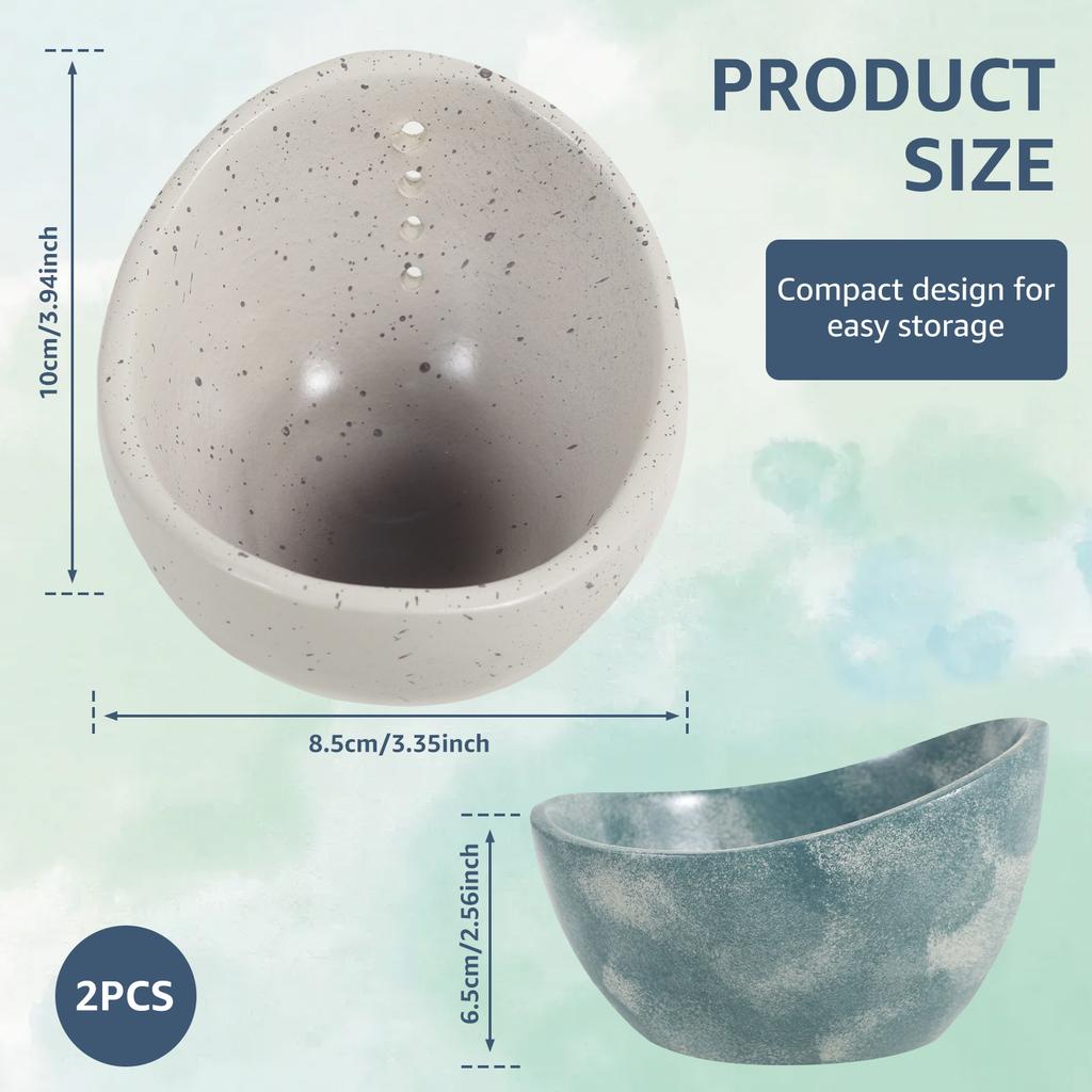 1/2Pcs Herb Stripper Bowl Ergonomic Herb Leaf Peeling Bowl Resin Multi Holes Leaf Stripping Tool Dishwasher Safe for Kitchen