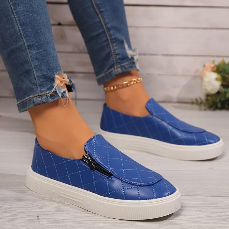 Large size casual single shoes women's spring and autumn new sleeve flat bottom casual single shoes women