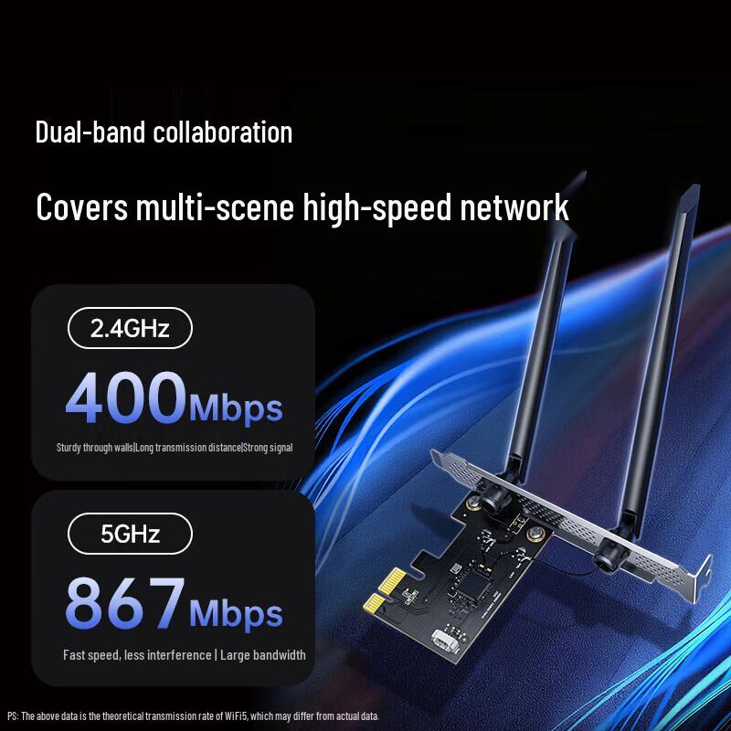 UGREEN WiFi 5 PCIe Network Card with Bluetooth 5.1 (CN version)