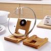 1 Pcs Multifunctional Bamboo Lid Bracket Environmentally Friendly Bamboo Pot Holder Lid Holder Kitchen Utensil Rack Accessories
