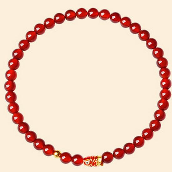 Red Agate Year of the Horse Women's Bracelet - Birthday Gift