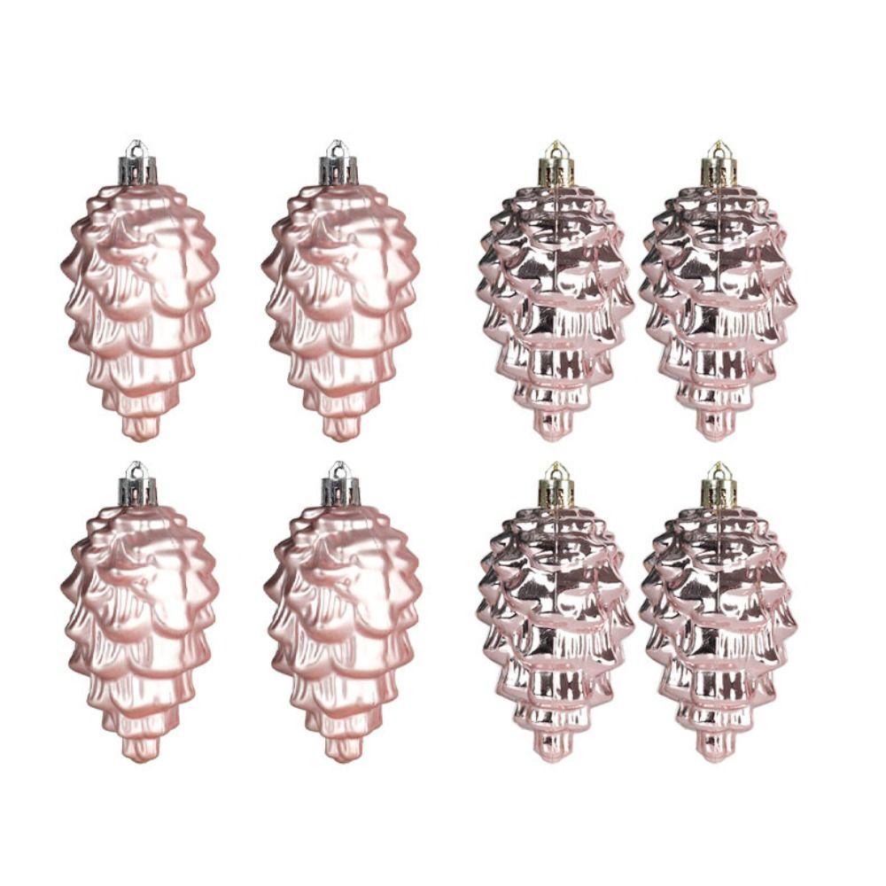 8PCS Bright/Matte Christmas Pinecone Pendant Hanging Christmas Decoration  Christmas