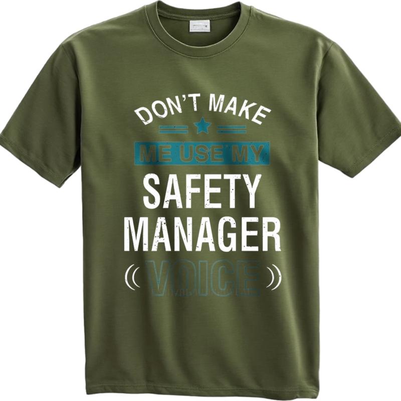 men brand tshirt Brand summer Boys tshirt Dont Make Me Use My Safety Manager Voice Short Sleeve Relaxed Fit ONeck tops