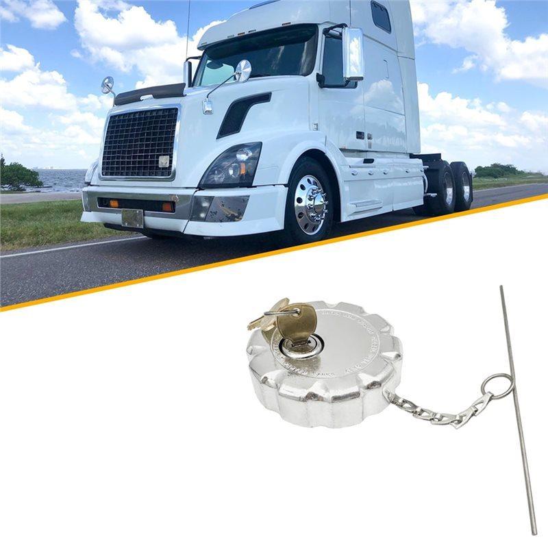 For Volvo VN VNL Series& Mack Truck Compatible 3" Diesel Fuel Cap Locking Mechanism- Part Numbers 20770691 20511590 Accessories