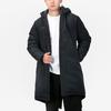 Li Ning Solid Color Long Thick Windproof Warm Hooded Cotton Jacket Men Jackets Black AFMS013-1
