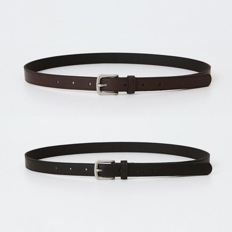 LOEIL Basic Square Buckle Belt - 2 Colors