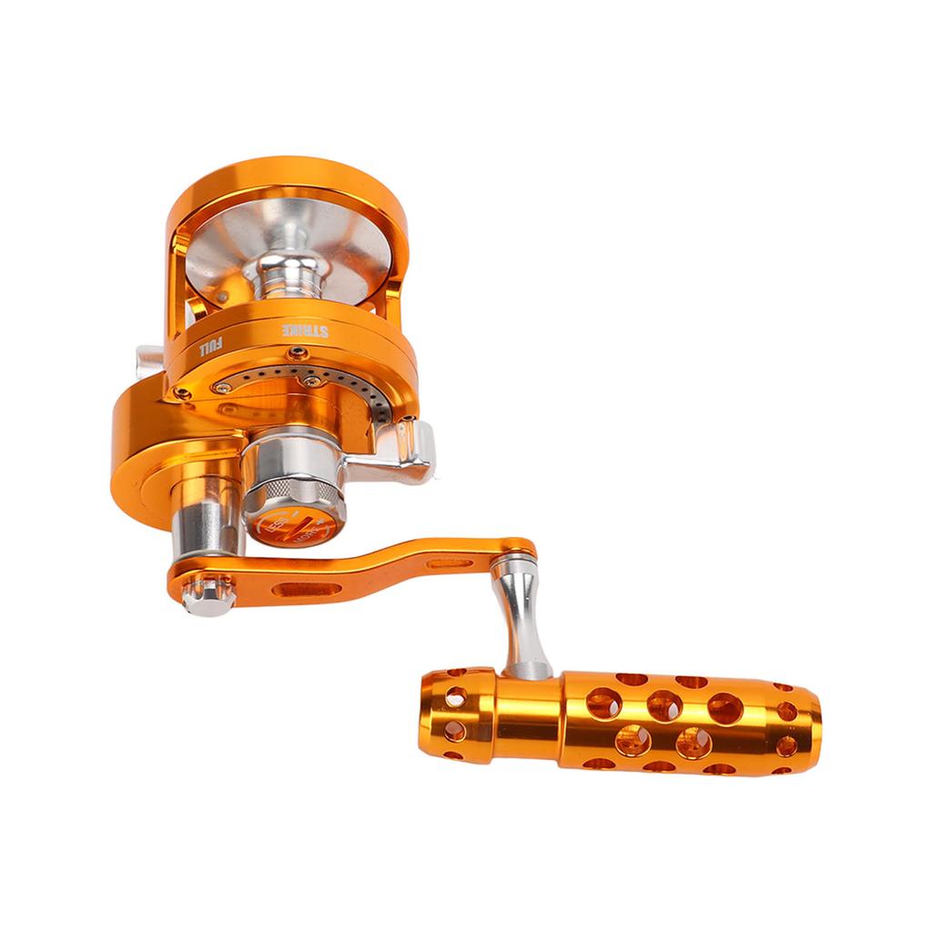 Aluminum Alloy Trolling Fishing Reel Offshore Deep Sea Fishing Reel Single Speed Baitcasting Fishing ReelSY90L Left Hand