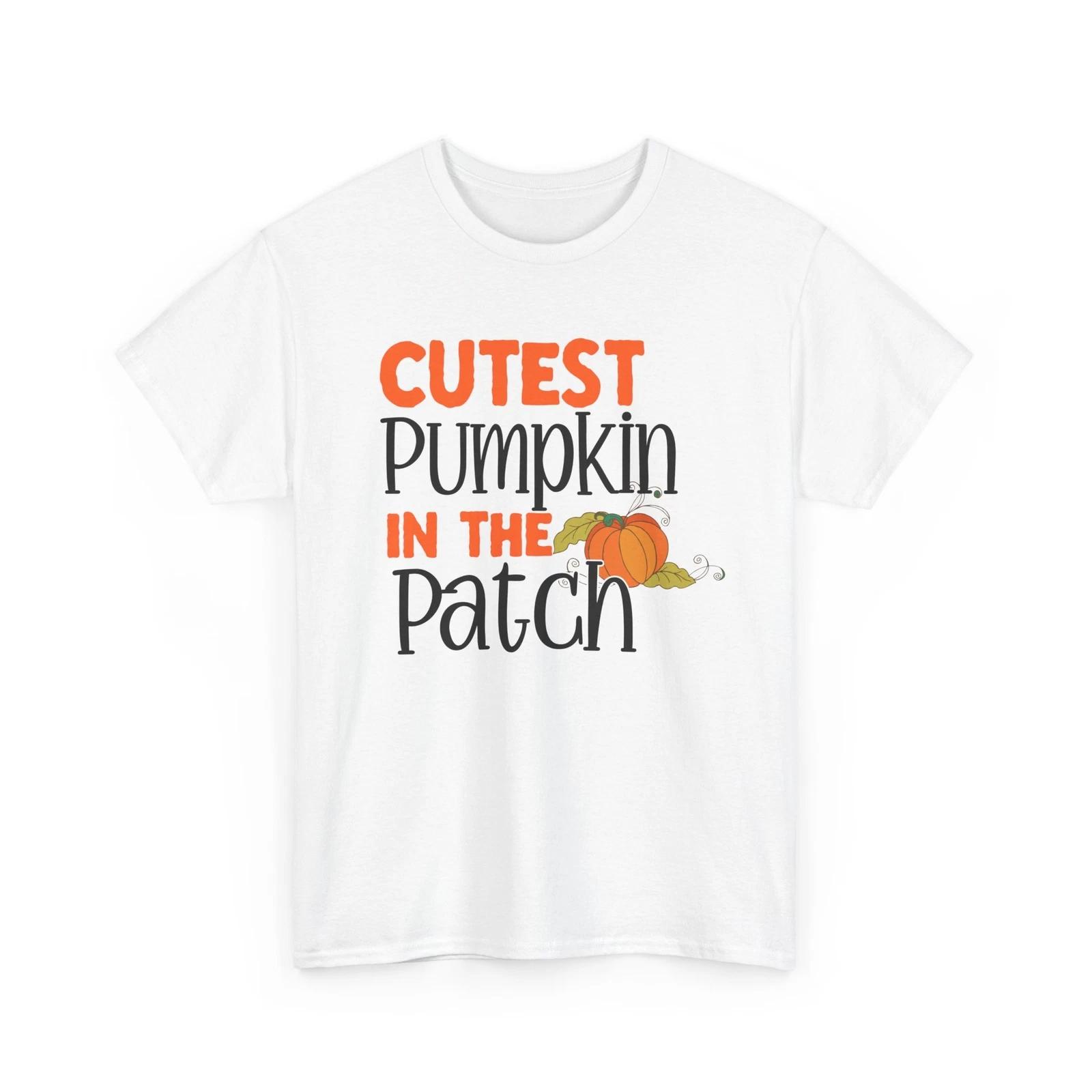 Fall Aesthetic T-Shirt | Autumn Leaves Pumpkin | Cutest Pumpkin In The Patch tee S