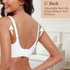 Plus Size Wireless Seamless Soft Support Anti Sagging Gathering Bra For Women