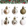 Neues 3cm Bemaltes Weihnachtskugel-Set Weihnachtsbaumkugeln Geschenkkugel Weihnachtsbaumbehang Weihnachtsdekorationen Kunststoff Weihnachtsornamentkugel