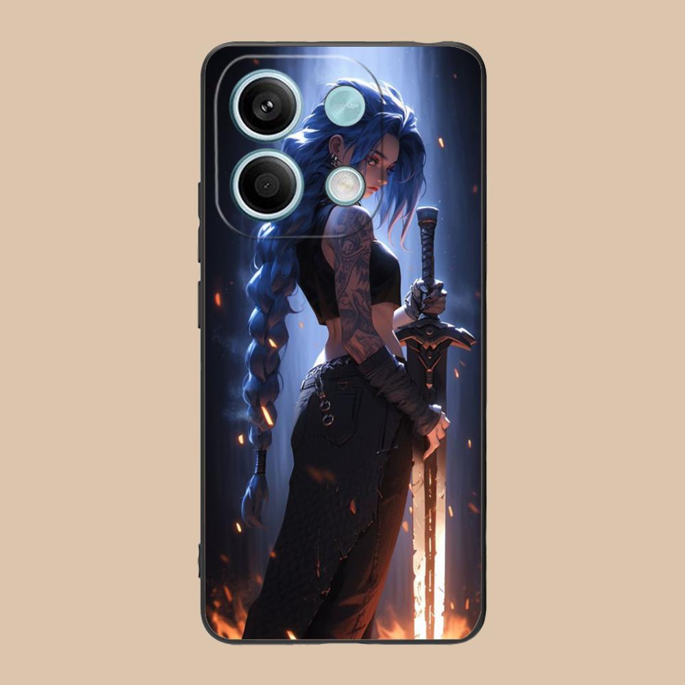 Anime Girl Mobile Phone Case for POCO M7 M6 M5 M4 M3 X7 X6 X5 X4 X3 Pro GT 5G Colorful Printing Cover Cover Smartphone