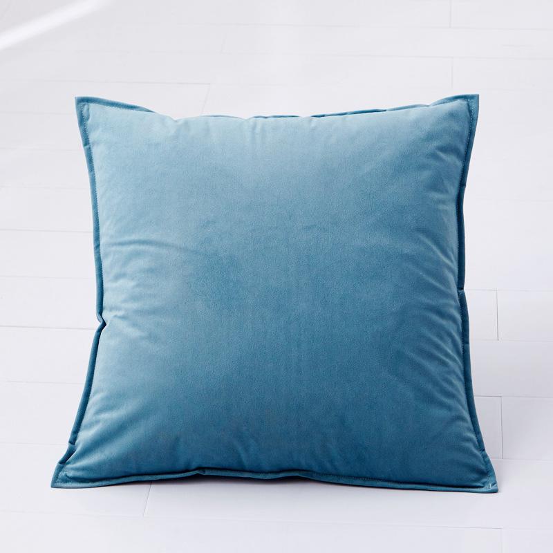 Plain Pillow Cover for Sofa Car Velvet Cushion Cover 40x40 Ornamental Pillows for Living Room Home Decor Smooth Throw Pillowcase