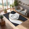 Alfombra de Terciopelo de Cristal con Estampado de Fútbol del Derby County, Cómoda Absorbente de Agua Antideslizante para Suelo Interior