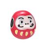 Bracciale Charm Daruma Rosso in Argento Sterling 925 per Donna - Perla di Cartone Animato Auspicioso