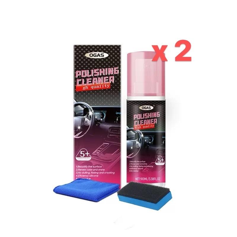 Pulitore Lucidante per Dettagli Interni Auto 100ml - Protettore All-in-One, Ripristina Colore e Lucentezza, per Vinile Gomma Plastica, Senza Residui