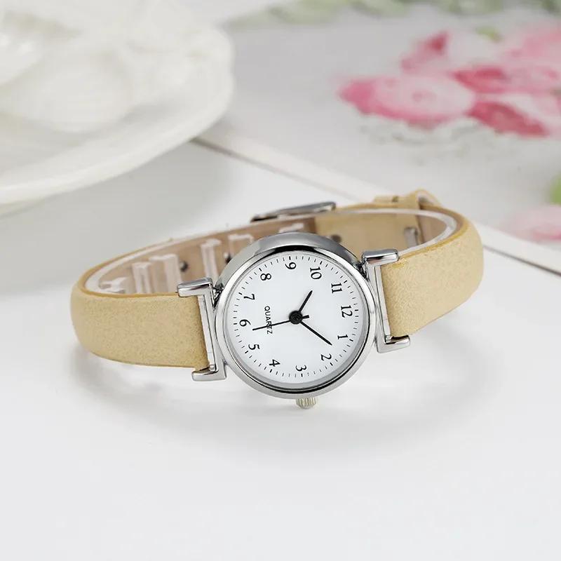 Fashion Small Dial Casual Watch Luxury Women Brand Quartz Alloy Watch Ladies Leather Wristwatch for Women Zegarek Damski