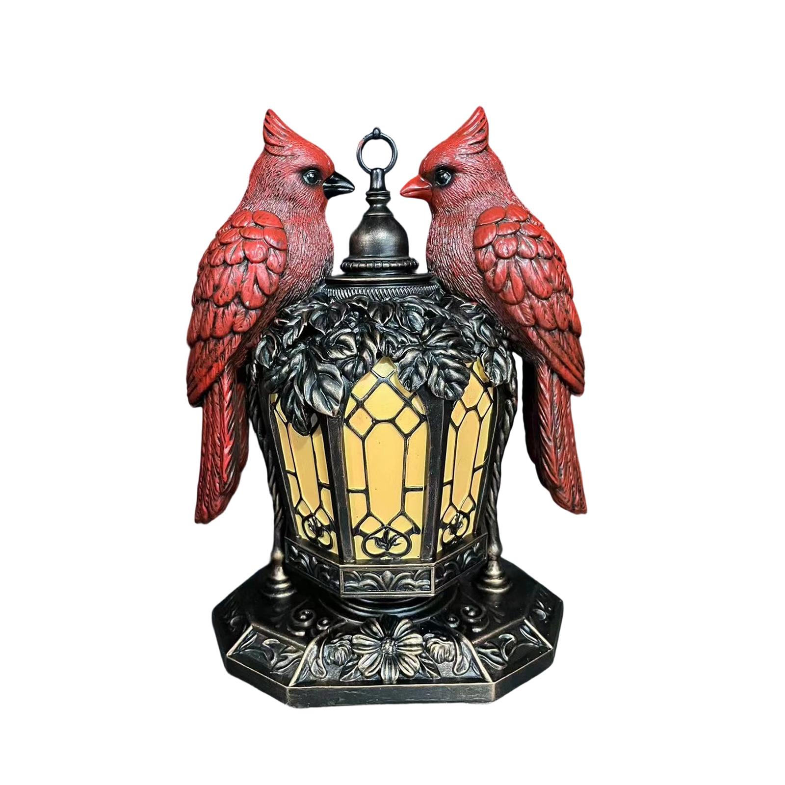 

Retro Red Lovebird Ornament Lamp, Night Light ONE SIZE червоний