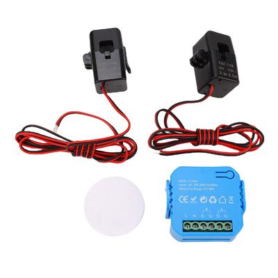 WiFi Smart Energy Meter Real Time 2 Way Monitoring Single Phase Electricity Usage Meter with 2x80A