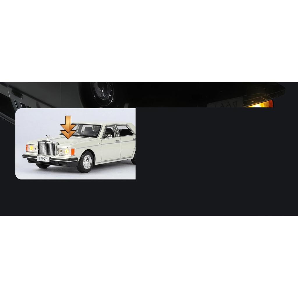 1/32 Rolls Royce Silver Seraph Alloy Model Car Toy Diecasts Casting Pull Back Sound and Light Car Toys for Children Vehicle